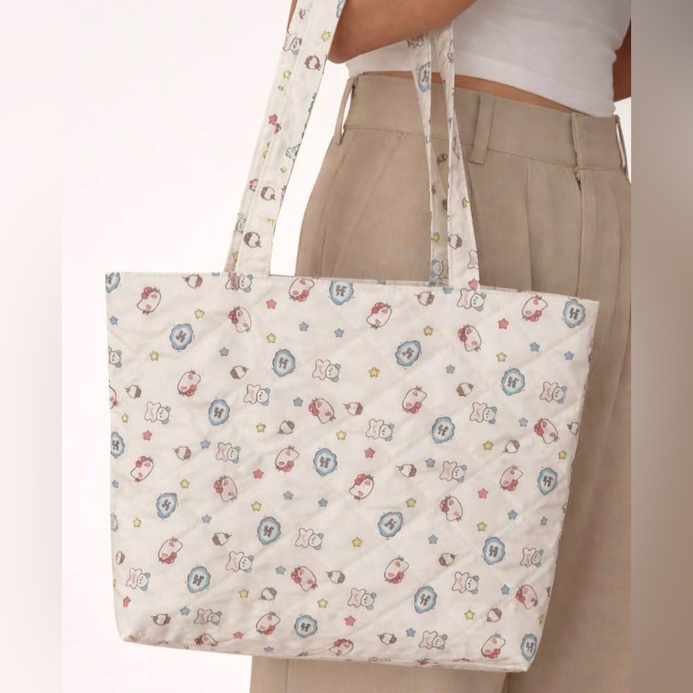 Hello Kitty Patterned White and Pink Tote Bag